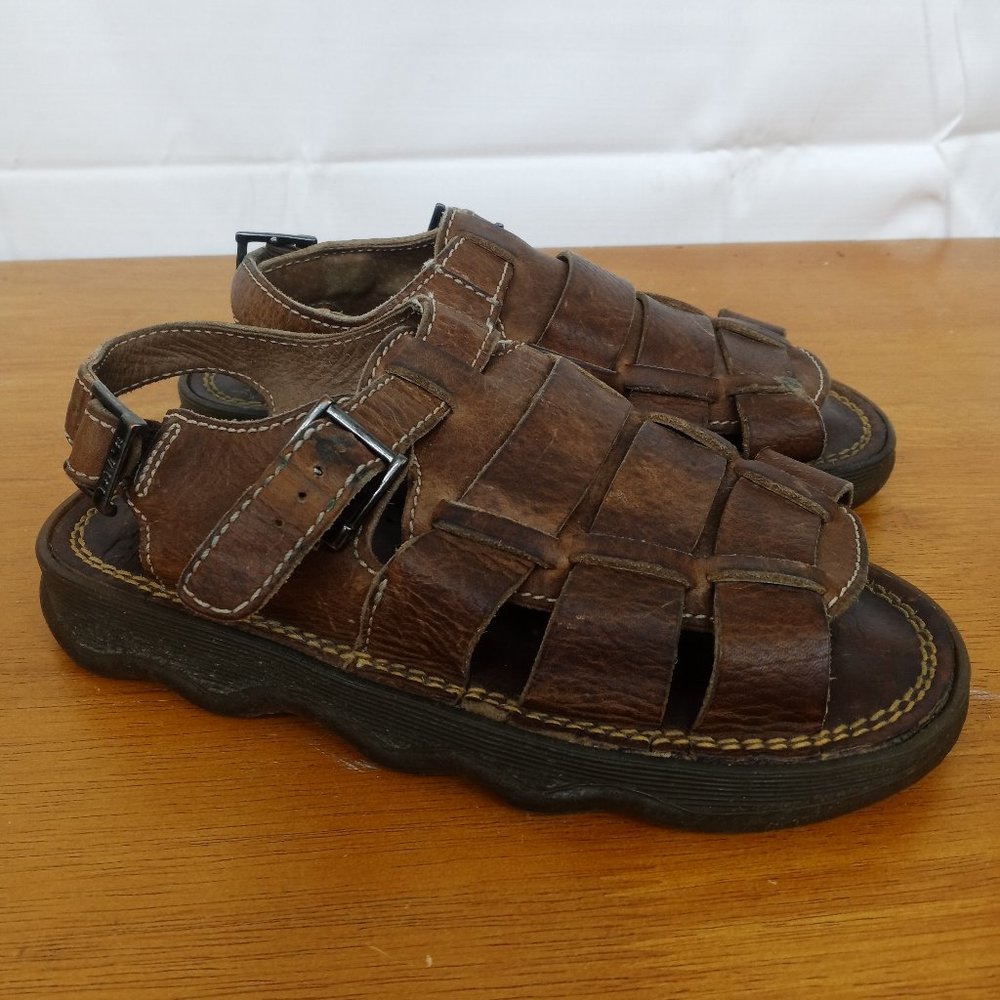 Dr. Martens Leather Sandals Size 2 Chunky Sole